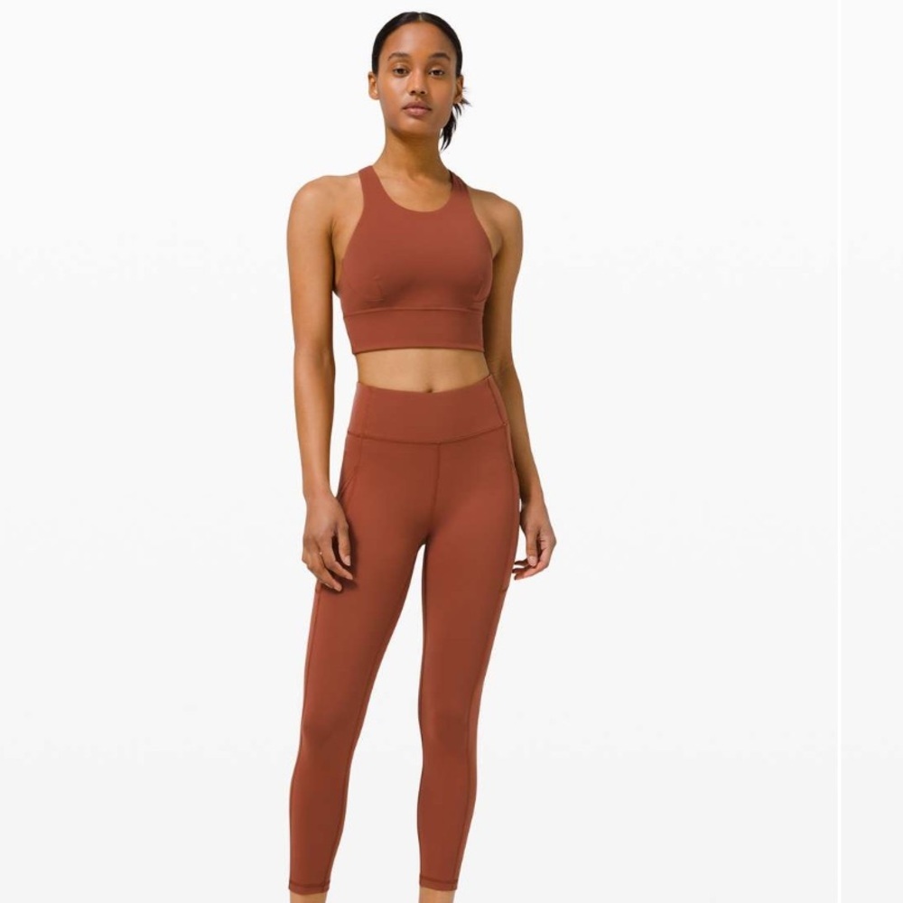 • Lululemon • Wunder Train Long-Line Bra Dark Terracotta / Maroon 4